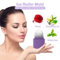 Silicone Ice Roller Mold Mini Portable Face Cleansing Tool Cold Compress Soothing Massage Ice Box Durable Skin Care Tool