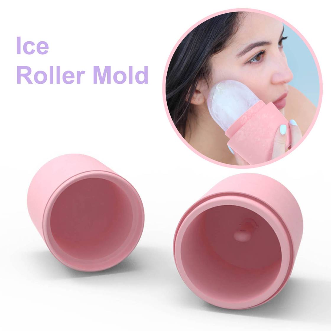Silicone Ice Roller Mold Mini Portable Face Cleansing Tool Cold Compress Soothing Massage Ice Box Durable Skin Care Tool