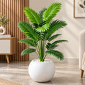 2-Foot Artificial Areca Palm Plant in Black Decorative Pot