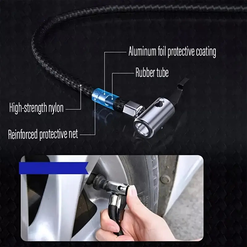 Portable car air pump car air pump electric single cylinder 12V tire emergency pump Tire inflation pump and pressure gauge