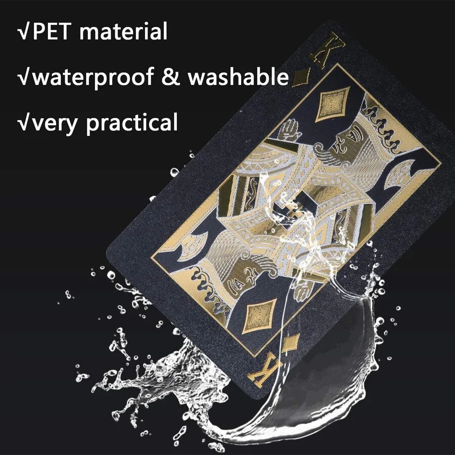 Black Royale PVC Playing Cards – Luxury Waterproof Premium Deck