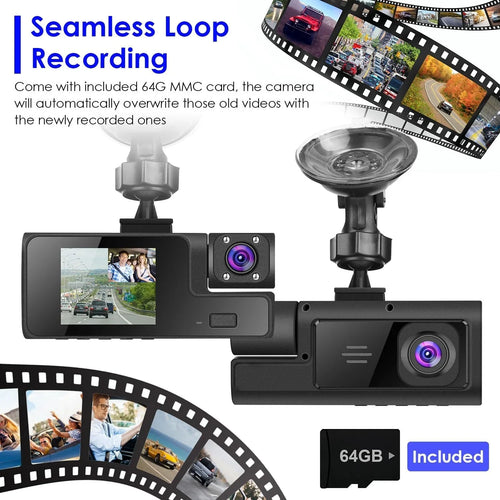 Dash camera system with WiFi app control and smartphone playback

