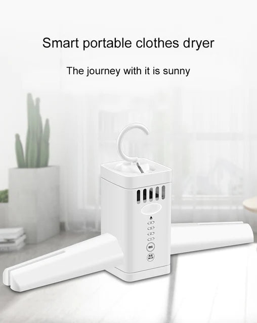 DMWD 110V/220V Electric Clothes Drying Rack Shoe Dryer Portable Travel Mini Folding Available Clothing Shoes Heater Cloth Dryer