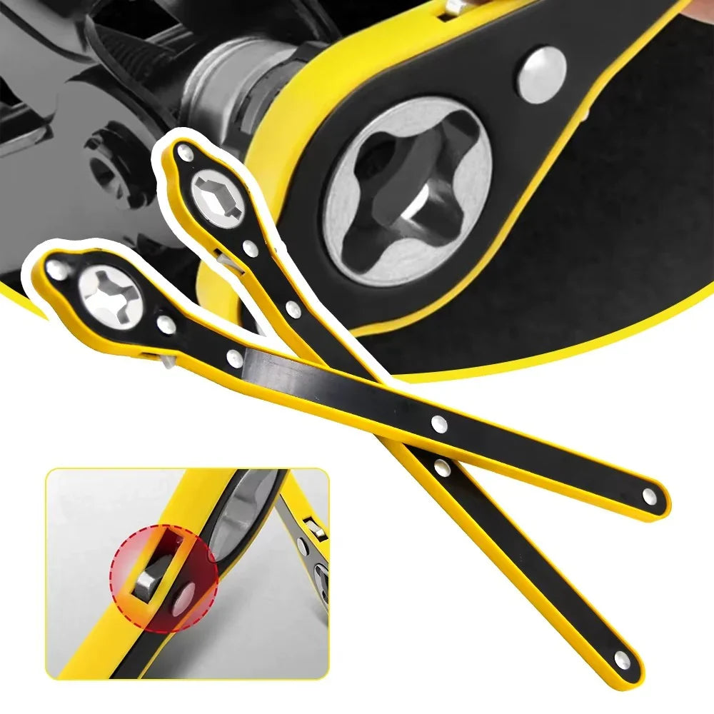 Heavy‑duty wrench set – Durable steel ratchet wrenches with ergonomic grip