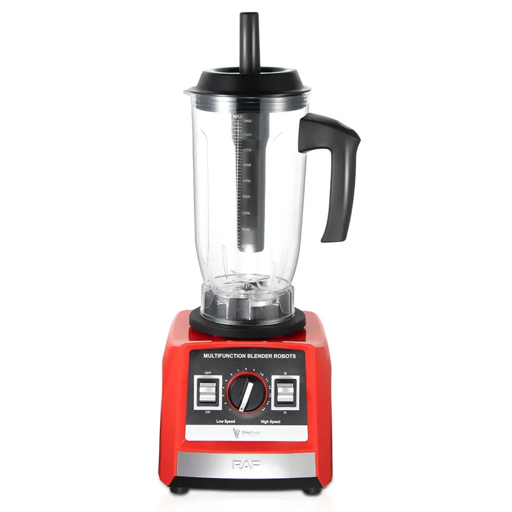 "High‑speed 500W RAF blender with dual jars for smoothies and spices"