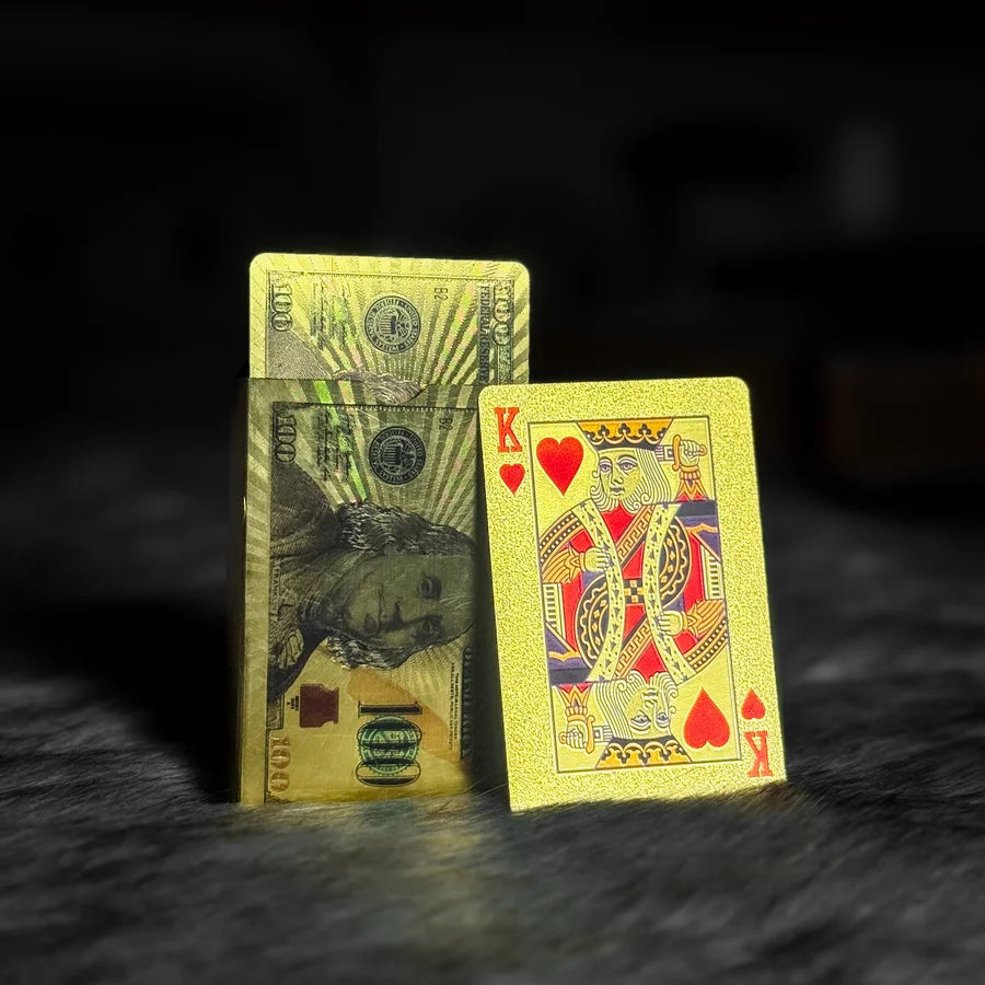 Luxury Golden PVC Playing Cards – Waterproof Premium Gold Edition Deck