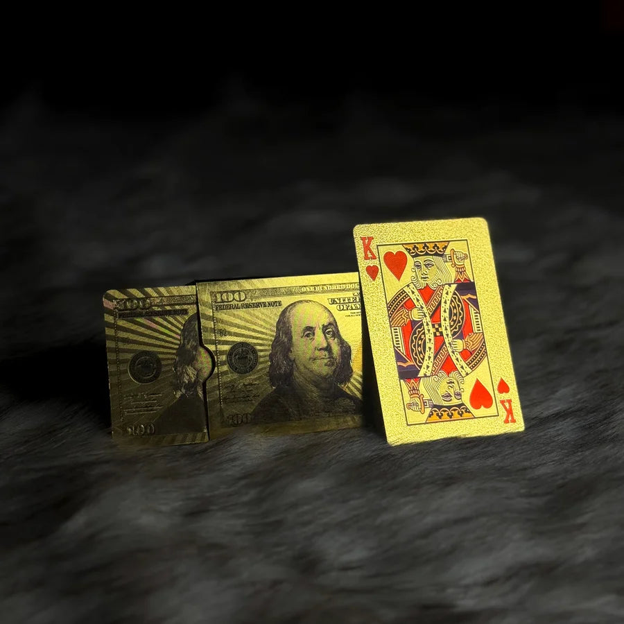 Luxury Golden PVC Playing Cards – Waterproof Premium Gold Edition Deck
