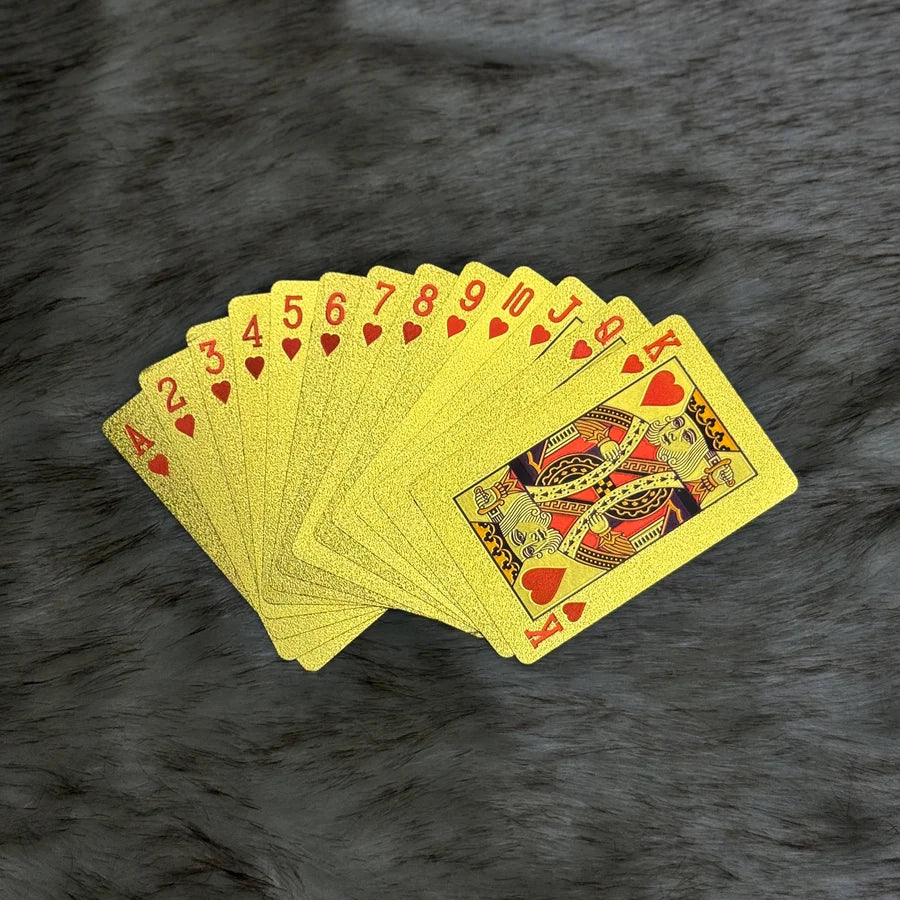 Luxury Golden PVC Playing Cards – Waterproof Premium Gold Edition Deck
