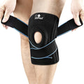 NEENCA knee brace with side stabilizers and open patella design