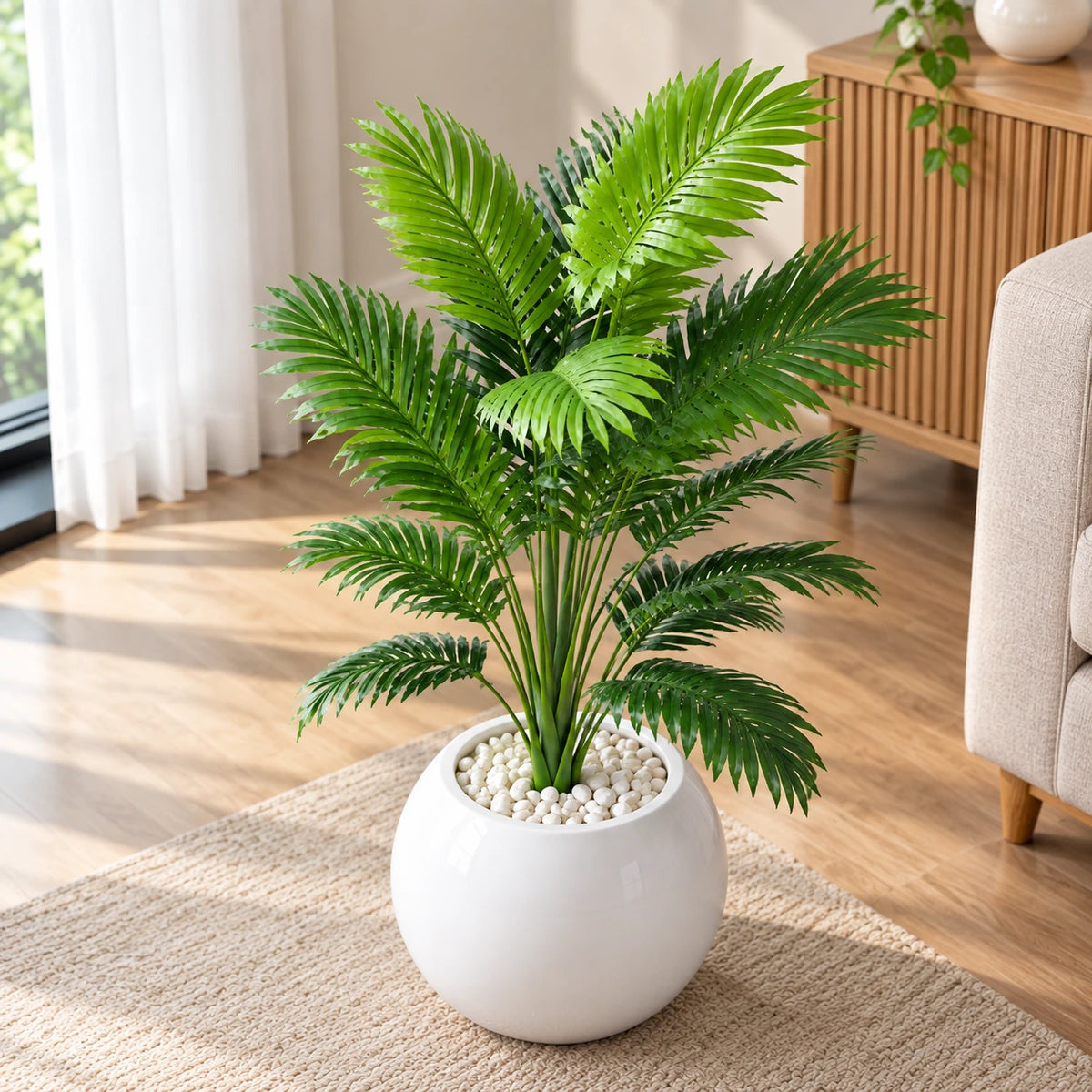 Realistic Artificial Palm Plant for Modern Home Décor