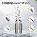 Cable strippers with text 'Suitable for a variety of wires' on a light gray background.