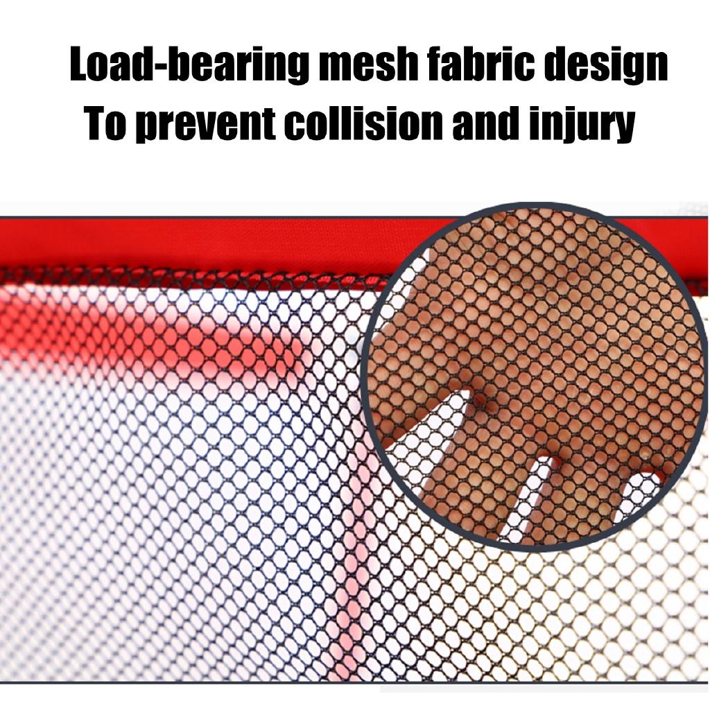 Load-bearing mesh fabric design with close-up detail on a white background