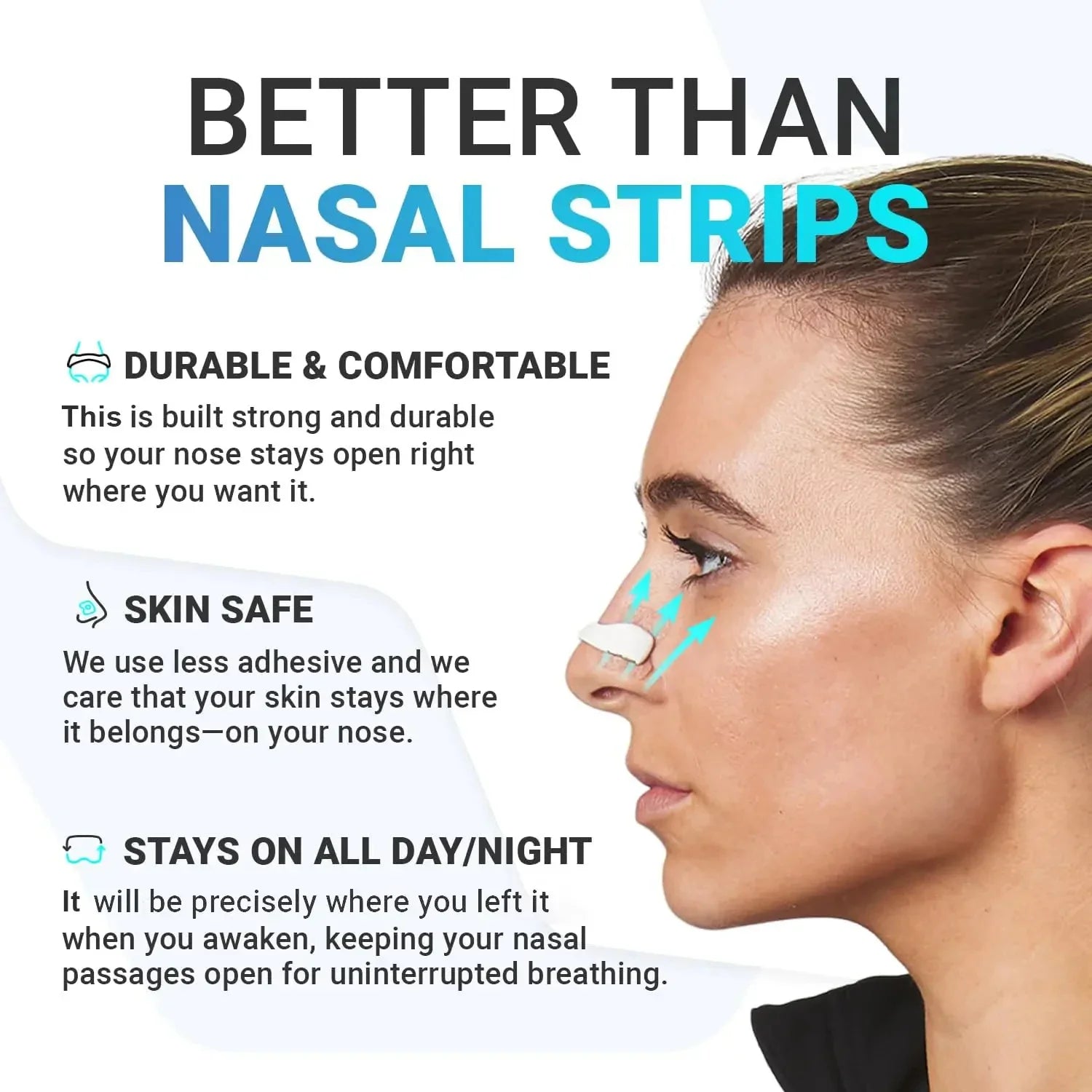 Nasal Breathing Dilator Anti-Snoring Strips Kit