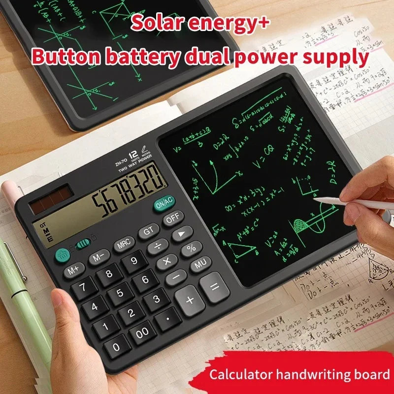 Multifunction Calculator with 5.7" LCD Writing Tablet – Dual Purpose Note & Calculation Device